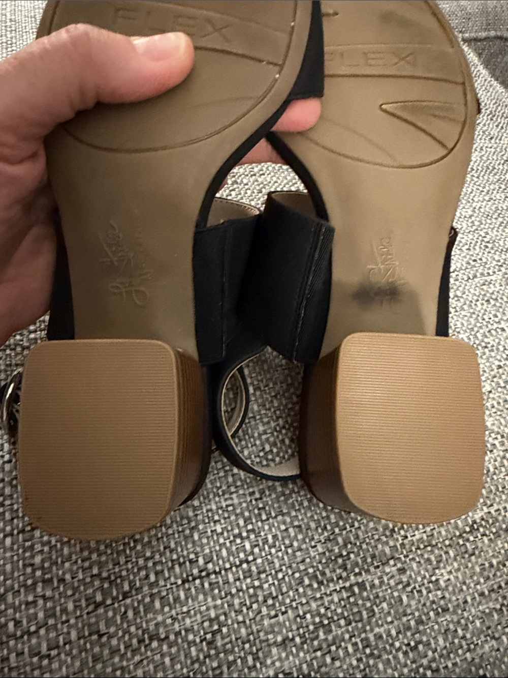 Life Stride Roxanne Black Wide-Strap Sandals Comfort Technology Size 6.5 - Picture 8 of 9